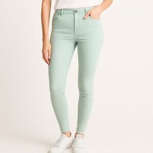 2/$30 KanCan High Rise Skinny Jeans Women 24 Mint Green NWT